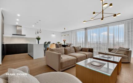 FRANK ZICHER – Predávame priestranný 3 izb. byt s výhľadom so spoločným bazénom a saunou na Kolibe