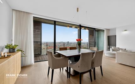 FRANK ZICHER – Predávame priestranný 3 izb. byt s výhľadom so spoločným bazénom a saunou na Kolibe