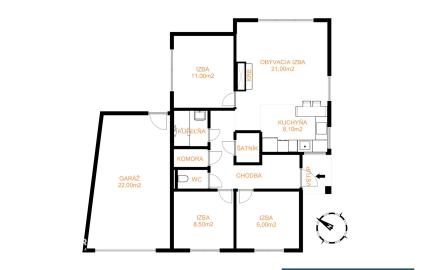 REZERVOVANÉ - Predávame samostatný 4.i rodinný dom s garážou a 4-árovým pozemkom, Bazalková, Malinovo