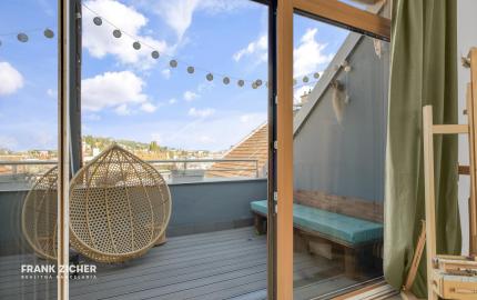 FRANK ZICHER - Prenajímame 2-izb. mezonet na Zochovej ulici s terasou s krásnym výhľadom na mesto
