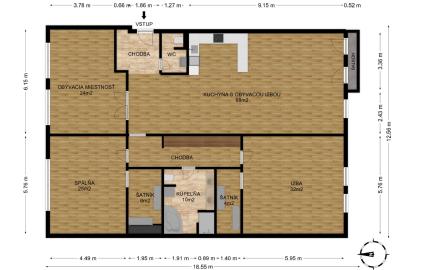 FRANK ZICHER – Predávame veľkometrážny 200m2 byt s 2 garážami v kvalitnej stavbe na námestí SNP - možnosť úpravy na 5.izb byt