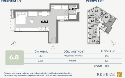 Predávame garsónku na 6. poschodí v projekte Grösslingová 62