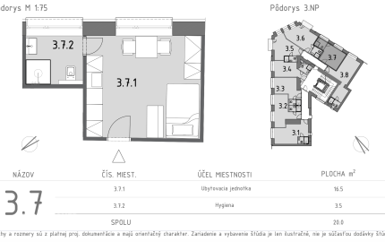 Predávame garsónku na 3. posch. v projekte Grösslingová