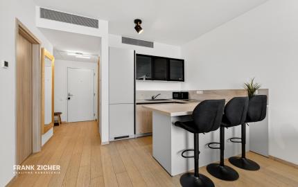 Predávame 2. izbový byt v projekte SKY PARK na 11. podlaží so západnou orientáciou a výhľadmi na hrad