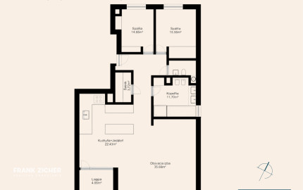 Predávame veľkometrážny 3 izbový byt v projekte Design Cubes na Kolibe