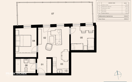 Predávame 3-izbový byt s veľkou terasou a 2 parkovacími miestami v projekte NUPPU