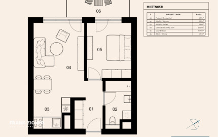 Predávame dva 2-izbové apartmány vo výstavbe v projekte Downtown Yards v Bratislave