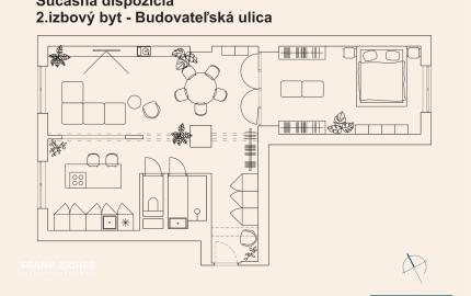 Predávame 72 m2 byt s možnosťou úpravy dispozície na 3.izb byt v 500 bytoch