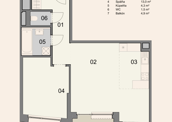 REZERVOVANÉ - Predávame nadštandardný 2. izbový byt v projekte Klingerka na 24. poschodí so západnou orientáciou a výhľadmi na hrad
