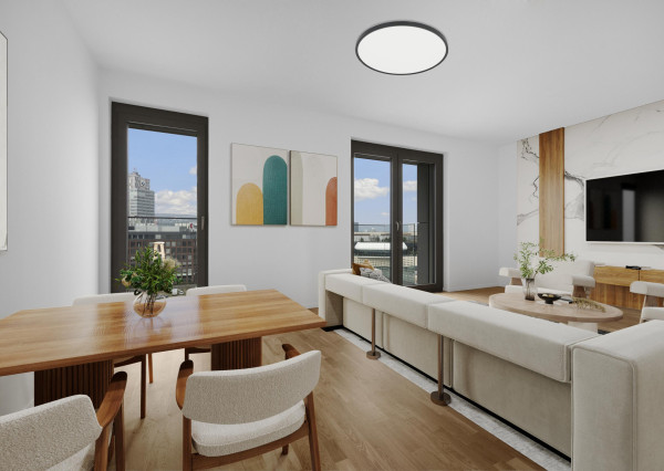 REZERVOVANÉ - Predávame 3 izbový apartmán s 2 balkónmi v skolaudovanom projekte METROPOLIS v Downtowne, BA.I.