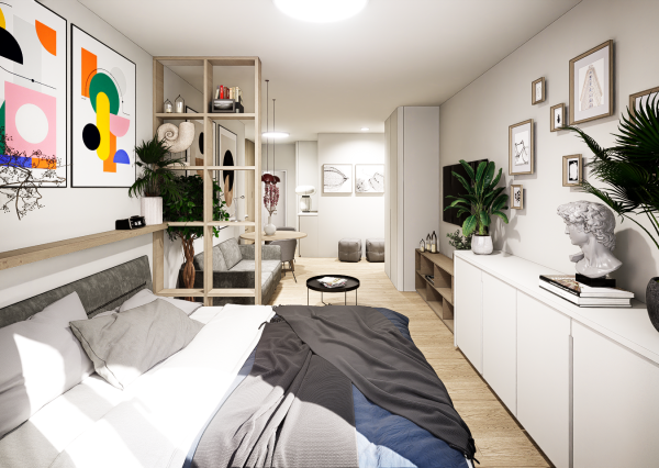 Predávame garsónku na 3.posch. v projekte  Grösslingová