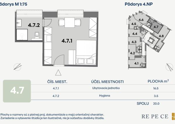 Predávame garsónku na 4. posch. v projekte Grösslingová