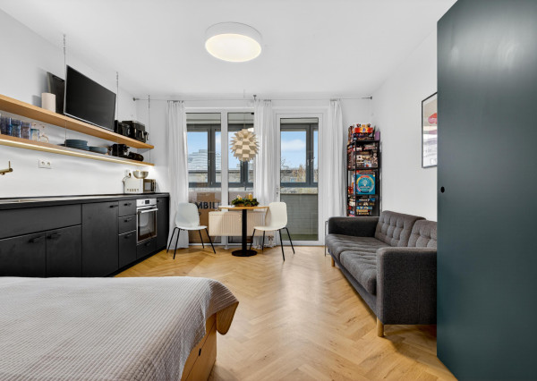 Prenajímame dizajnový 1-izbový byt s balkónom na Martinčekovej ulici