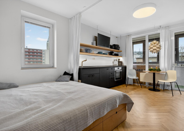 Prenajímame dizajnový 1-izbový byt s balkónom na Martinčekovej ulici