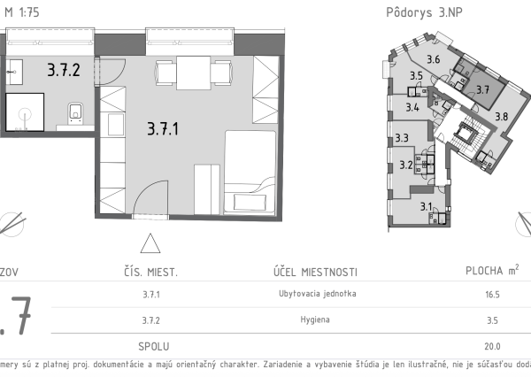 Predávame garsónku na 3. posch. v projekte Grösslingová