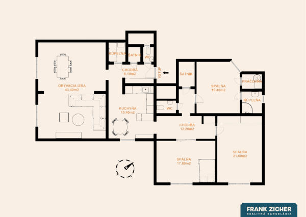 Prenajímame veľkometrážny byt pri Horskom parku