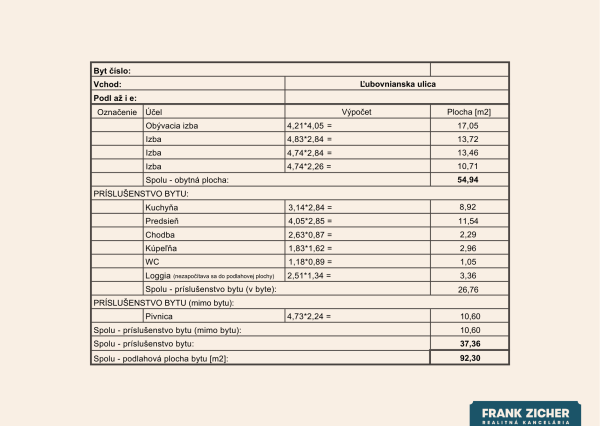 Predávame priestranný  4-izbový byt (85 m²) v blízkosti jazera Draždiak, Ľubovnianska ulica