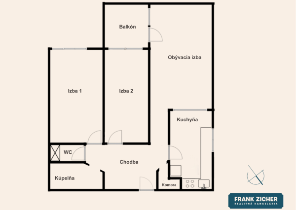 Predávame priestranný 3-izbový byt v atraktívnej lokalite pri Horskom parku