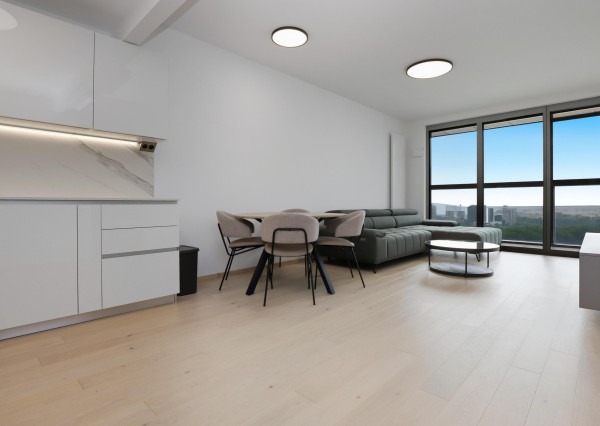 Prenajímame moderný 2i byt – EUROVEA TOWERS, výhľad na Dunaj