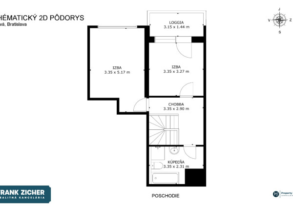 Predávame slnečný 3-izbový mezonet s výhľadom na Kramároch