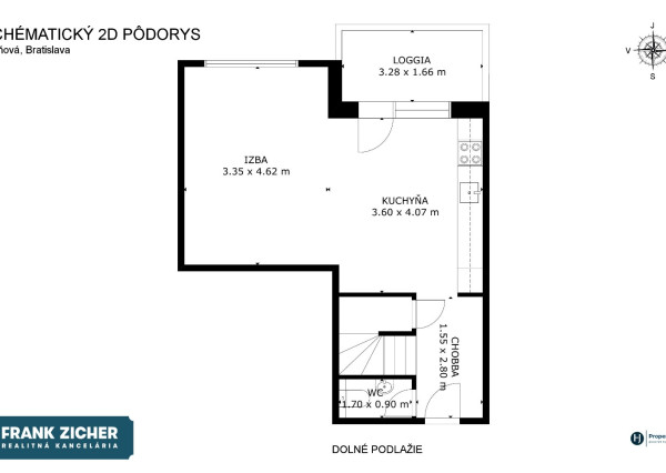 Predávame slnečný 3-izbový mezonet s výhľadom na Kramároch