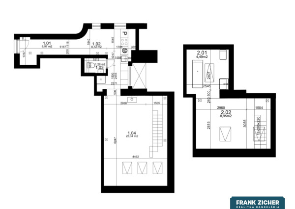 Predávame jedinečný 2-izbový mezonet na Žilinskej ulici pri Slovenskom rozhlase