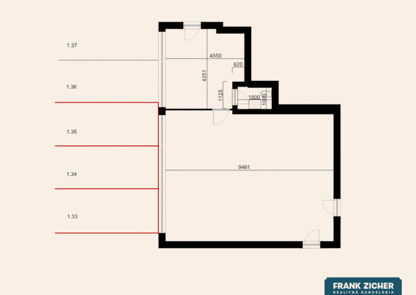 Prenajímame nebytový priestor 93 m² s 3 parkovacími miestami pri nemocnici na Antolskej